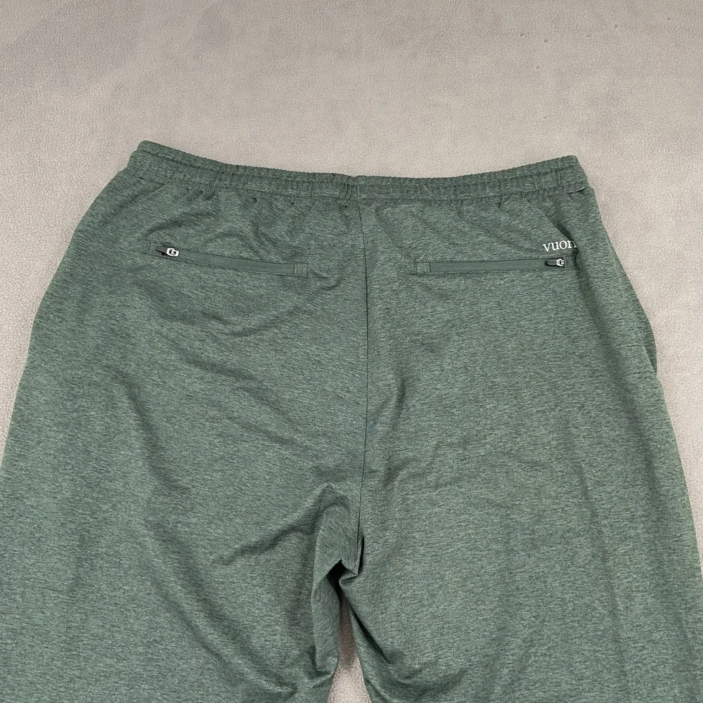 Vuori Sunday Performance Jogger Pants Men 2XL Heather Green High Rise Drawstring